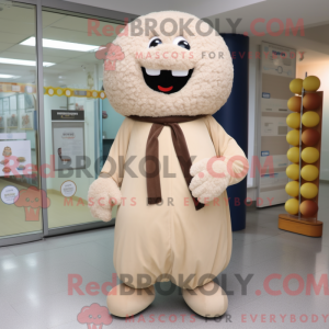 Beige kjøttboller maskot...
