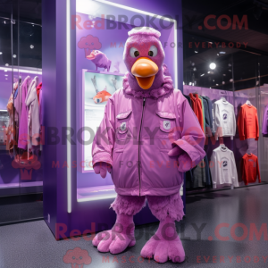 Purple Flamingo mascot...