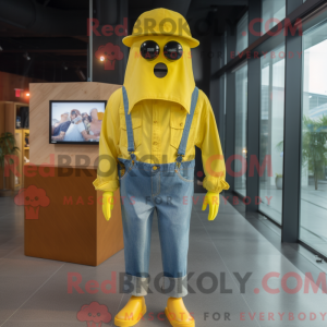 Postava maskota žlutého...