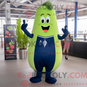 Navy Celery mascot costume...
