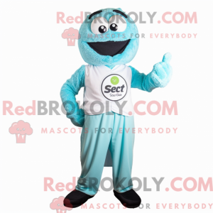 Sky Blue Pesto Pasta mascot...