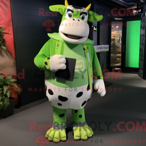 Lime Green Holstein Cow...