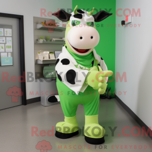 Lime Green Holstein Cow...