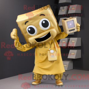 Gold Camera maskot drakt...