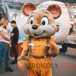 Rust Mouse mascotte kostuum...