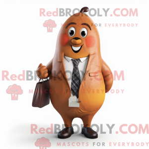 Rust Pear mascot costume...