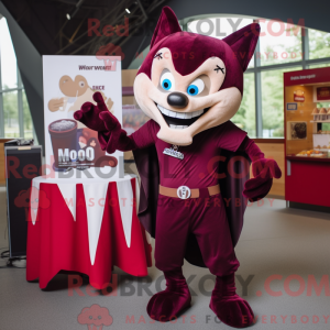Maroon Vampire maskot...