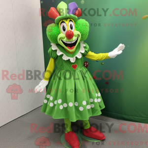 Grøn klovne maskot kostume...