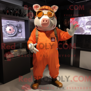 Postava maskota Rust Pig...