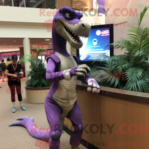 Lavendel Deinonychus maskot...