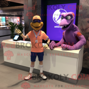 Lavendel Deinonychus maskot...