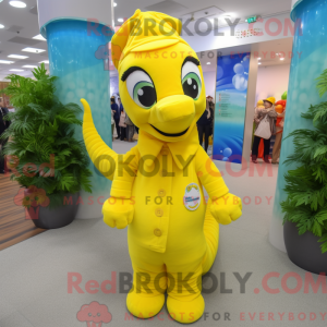 Citrongul havhest maskot...