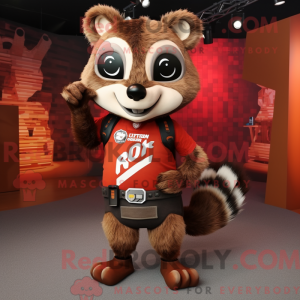 Rust vaskebjørn maskot...