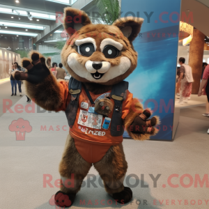 Rust Vaskebjørn maskot...