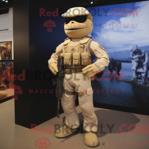 Beige Marine Recon mascot...