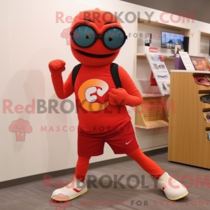 Red Snake-maskotdraktfigur...