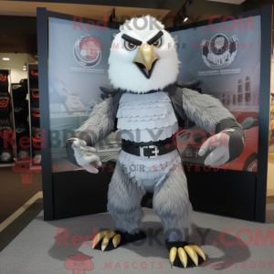 Silver Hawk maskot kostume...