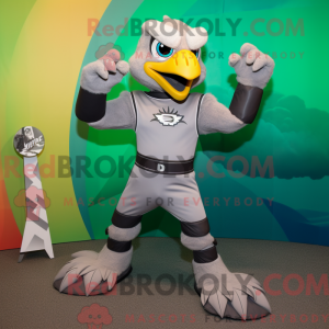 Silver Hawk maskot kostume...