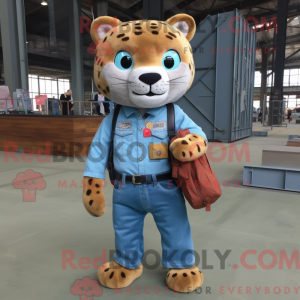 Rust Jaguar maskot kostume...