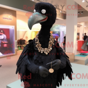 Sort Dodo Bird maskot...
