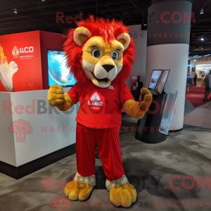 Red Lion-maskotdraktfigur...