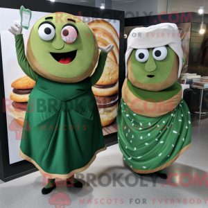 Forest Green Bagels mascot...