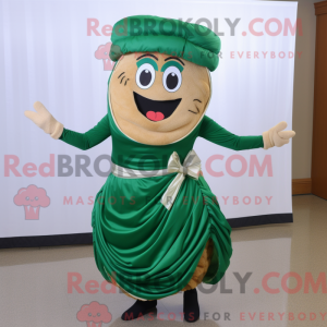 Forest Green Bagels mascot...