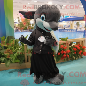 Black Dolphin mascot...