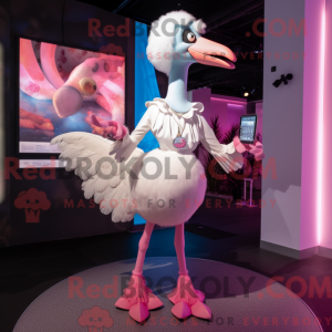 White Flamingo mascot...