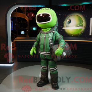 Figura de astronauta verde...