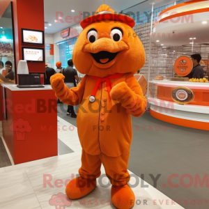 Orange Fried Chicken mascot...