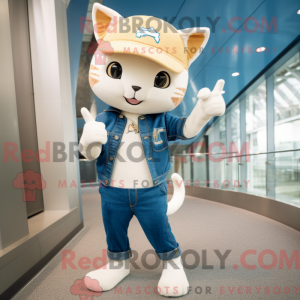 Kremowa maska Cat w kolorze...