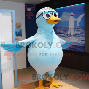 Sky Blue Seagull mascot...