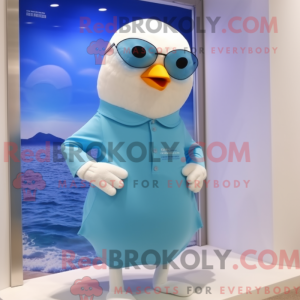 Sky Blue Seagull mascot...