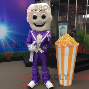 Lavender Pop Corn mascot...