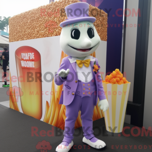 Lavendel Pop Corn maskot...