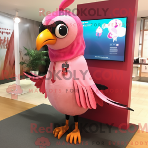 Pink Woodpecker mascot...