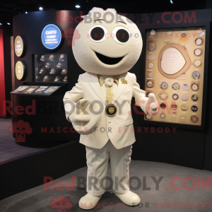 Cream Aglet mascot costume...