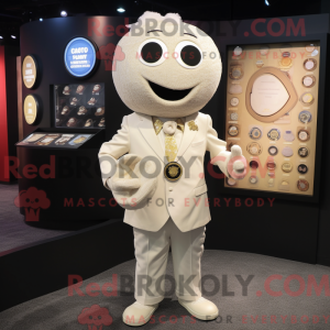 Cream Aglet maskot kostume...