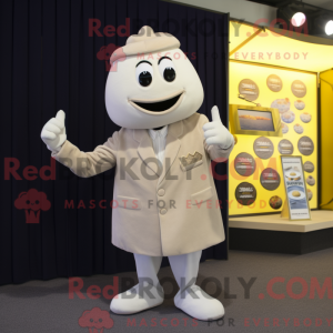 Cream Aglet mascot costume...