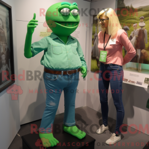 Maskottchenkostüm Grüner...