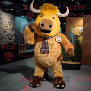 Disfraz de mascota Gold Yak...
