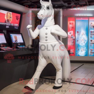 White Mare mascot costume...