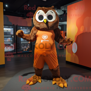 Rust Owl mascotte kostuum...