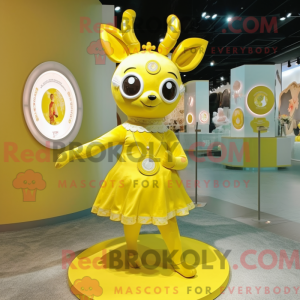 Lemon Yellow Deer mascot...