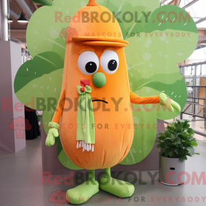 Oransje selleri maskot drak...