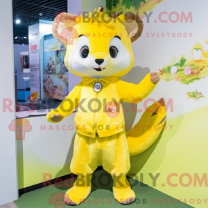 Citrongul Mår maskot...