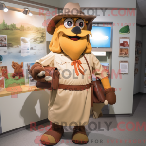 Tan Goulash mascottekostuum...