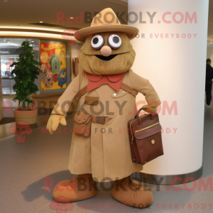 Tan Goulash mascottekostuum...