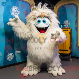 Kremowa maskotka Yeti która...
